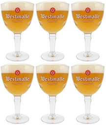 Westmalle Bierglazen Trappist - 330 ml - 6 stuks