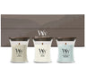 WoodWick Gaveæske Duftlys Mini Woodland Trio - 3 Styk - Duftlys i Glas - Trævæge