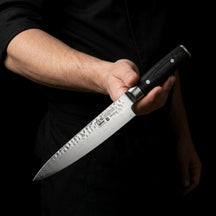 Yaxell Vleesmes Zen 18 cm - 37 laags rustfrit damask stål - canvas Micarta håndtag