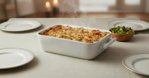 BonBistro Ovenskåle Yong Squito - Hvid - 39 x 24 x 6 cm / 3.5 Liter - 2 stk.